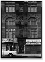 Historic Framed Print, Atlantic Building, 930 F Street, Northwest, Washington, District of Columbia, DC - 2,  17-7/8" x 21-7/8"