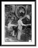 Historic Framed Print, In a Detroit shop,  17-7/8" x 21-7/8"