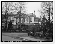 Navy Yard, Commandant's House, Eighth & M Streets Southeast, Washington, District of Columbia, DC, Historic Print