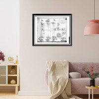 Historic Framed Print, Navy Yard, Boilermakers Shop, Navy Yard Annex, Washington, District of Columbia, DC - 3,  17-7/8" x 21-7/8"