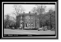 Historic Framed Print, Octagon House, 1799 (1741) New York Avenue, Northwest, Washington, District of Columbia, DC,  17-7/8" x 21-7/8"