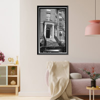 Historic Framed Print, Octagon House, 1799 (1741) New York Avenue, Northwest, Washington, District of Columbia, DC - 5,  17-7/8" x 21-7/8"