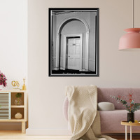 Historic Framed Print, Octagon House, 1799 (1741) New York Avenue, Northwest, Washington, District of Columbia, DC - 12,  17-7/8" x 21-7/8"