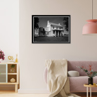 Historic Framed Print, Hoffecker House, State Route 6, Clayton vicinity, Kent County, DE,  17-7/8" x 21-7/8"