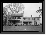 Historic Framed Print, Christ Church (Episcopal), Water & South State Streets, Dover, Kent County, DE,  17-7/8" x 21-7/8"
