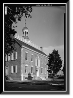 Delaware State House, East side of The Green, Dover, Kent County, DE - 3, Antique Print