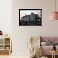 Historic Framed Print, The Lindens, Route 13 A, Smyrna vicinity, Kent County, DE,  17-7/8" x 21-7/8"