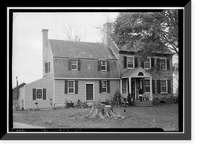 Historic Framed Print, York Seat Farm, Route 9, Little Creek Vicinity, Leipsic vicinity, Kent County, DE,  17-7/8" x 21-7/8"