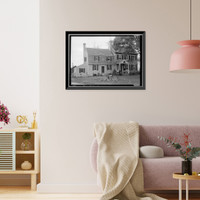 Historic Framed Print, York Seat Farm, Route 9, Little Creek Vicinity, Leipsic vicinity, Kent County, DE,  17-7/8" x 21-7/8"