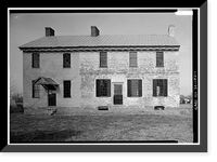 Historic Framed Print, Matthew Lowber House, North Main Street, Magnolia, Kent County, DE,  17-7/8" x 21-7/8"
