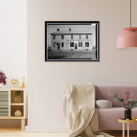 Historic Framed Print, Matthew Lowber House, North Main Street, Magnolia, Kent County, DE,  17-7/8" x 21-7/8"