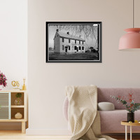 Historic Framed Print, Matthew Lowber House, North Main Street, Magnolia, Kent County, DE - 2,  17-7/8" x 21-7/8"