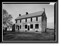 Historic Framed Print, Matthew Lowber House, North Main Street, Magnolia, Kent County, DE - 3,  17-7/8" x 21-7/8"