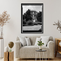 Historic Framed Print, Belmont Hall, Route 13, Smyrna vicinity, Kent County, DE - 4,  17-7/8" x 21-7/8"