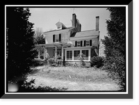 Historic Framed Print, Belmont Hall, Route 13, Smyrna vicinity, Kent County, DE - 5,  17-7/8" x 21-7/8"