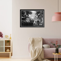 Historic Framed Print, Belmont Hall, Route 13, Smyrna vicinity, Kent County, DE - 6,  17-7/8" x 21-7/8"