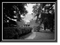 Historic Framed Print, Belmont Hall, Route 13, Smyrna vicinity, Kent County, DE - 7,  17-7/8" x 21-7/8"