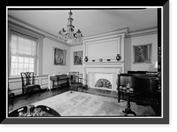 Historic Framed Print, Belmont Hall, Route 13, Smyrna vicinity, Kent County, DE - 10,  17-7/8" x 21-7/8"