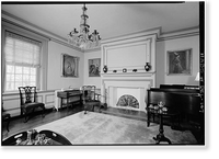 Historic Framed Print, Belmont Hall, Route 13, Smyrna vicinity, Kent County, DE - 10,  17-7/8" x 21-7/8"