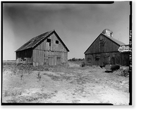 Historic Framed Print, Achmester, Log Granary, Road 429, Route 896 vicinity, Armstrong vicinity, New Castle County, DE,  17-7/8" x 21-7/8"