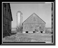 Historic Framed Print, Achmester, Log Granary, Road 429, Route 896 vicinity, Armstrong vicinity, New Castle County, DE - 2,  17-7/8" x 21-7/8"