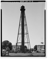 Historic Framed Print, Liston Range Rear Light, County Road 2, Biddles Corner vicinity, New Castle County, DE - 3,  17-7/8" x 21-7/8"