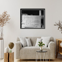 Historic Framed Print, Cochran Grange, Bank Barn, U.S. Route 301, West of Route 71, Middletown vicinity, New Castle County, DE - 6,  17-7/8" x 21-7/8"