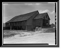 Rothwell Farm, Barn, Route 458 near Route 42, Middletown vicinity, New Castle County, DE, Historic Print