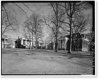 Old College Historic District, Old College, West Main Street at South College, Newark, New Castle County, DE, Vintage Poster