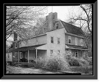 Historic Framed Print, Stanton-Tatnall-Byrnes House, 201 Old Mill Lane, Stanton, New Castle County, DE,  17-7/8" x 21-7/8"