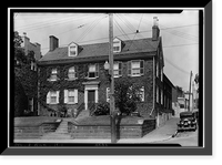Historic Framed Print, Edward T. Tatnall House, 1807 North Market Street, Wilmington, New Castle County, DE,  17-7/8" x 21-7/8"