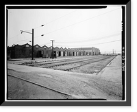Historic Framed Print, Pennsylvania Railroad Improvements, Repair Shop, Vandever & Bowers Streets, Wilmington, New Castle County, DE - 6,  17-7/8" x 21-7/8"