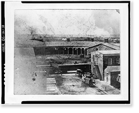 Pennsylvania Railroad Improvements, Repair Shop, Vandever & Bowers Streets, Wilmington, New Castle County, DE - 9, Antique Print
