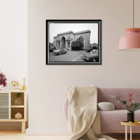 Historic Framed Print, Brandywine Pumping Station, Sixteenth & Market Streets, Wilmington, New Castle County, DE,  17-7/8" x 21-7/8"