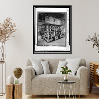 Historic Framed Print, Brandywine Pumping Station, Sixteenth & Market Streets, Wilmington, New Castle County, DE - 2,  17-7/8" x 21-7/8"