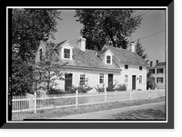 Historic Framed Print, Ship-Carpenter's House, Main Street, Bethel, Sussex County, DE,  17-7/8" x 21-7/8"