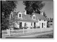 Historic Framed Print, Ship-Carpenter's House, Main Street, Bethel, Sussex County, DE,  17-7/8" x 21-7/8"