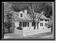 Historic Framed Print, Ship Carpenter's House, Main Street, Bethel, Sussex County, DE,  17-7/8" x 21-7/8"
