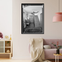 Historic Framed Print, Dr. John R. Sudler House, North Main Street, Bridgeville, Sussex County, DE - 6,  17-7/8" x 21-7/8"