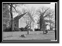 Historic Framed Print, Blackwater Presbyterian Church, State Road 54, Clarksville vicinity, Sussex County, DE,  17-7/8" x 21-7/8"
