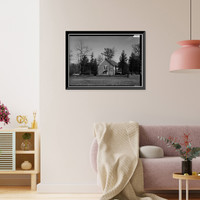 Historic Framed Print, Blackwater Presbyterian Church, State Road 54, Clarksville vicinity, Sussex County, DE - 3,  17-7/8" x 21-7/8"