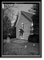 Historic Framed Print, Blackwater Presbyterian Church, State Road 54, Clarksville vicinity, Sussex County, DE - 5,  17-7/8" x 21-7/8"
