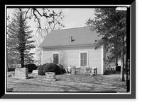 Historic Framed Print, Blackwater Presbyterian Church, State Road 54, Clarksville vicinity, Sussex County, DE - 6,  17-7/8" x 21-7/8"