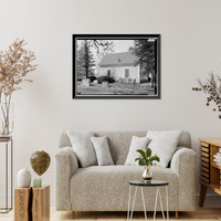 Historic Framed Print, Blackwater Presbyterian Church, State Road 54, Clarksville vicinity, Sussex County, DE - 6,  17-7/8" x 21-7/8"