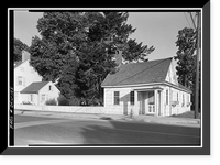 Historic Framed Print, The Judges Law Office, 100 West Market Street, Georgetown, Sussex County, DE,  17-7/8" x 21-7/8"