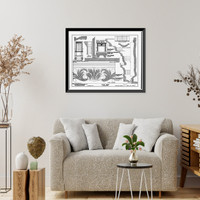 Historic Framed Print, Locust Grove, State Roads 34 & 32, Greenwood vicinity, Sussex County, DE - 10,  17-7/8" x 21-7/8"