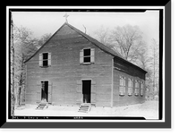 Historic Framed Print, Old Christ Church, State Roads 465 & 465-A, Laurel vicinity, Sussex County, DE,  17-7/8" x 21-7/8"
