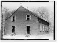 Historic Framed Print, Old Christ Church, State Roads 465 & 465-A, Laurel vicinity, Sussex County, DE,  17-7/8" x 21-7/8"