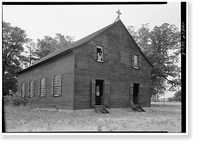 Historic Framed Print, Old Christ Church, State Roads 465 & 465-A, Laurel vicinity, Sussex County, DE,  17-7/8" x 21-7/8"