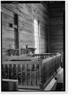 Historic Framed Print, Old Christ Church, State Roads 465 & 465-A, Laurel vicinity, Sussex County, DE,  17-7/8" x 21-7/8"